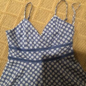 Baby blue short dress.  Cute and elegant.  Great for an evening or day function.